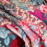 HKM-617619 Floral Cotton Mattress Sheet Set for Single Beds - Multiple Sizes Available