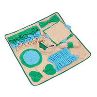 HKM-617619 Interactive Snuffle Mat for Dogs - Nosework Feeding Blanket & Foraging Puzzle for All Breeds (60 x 60cm)