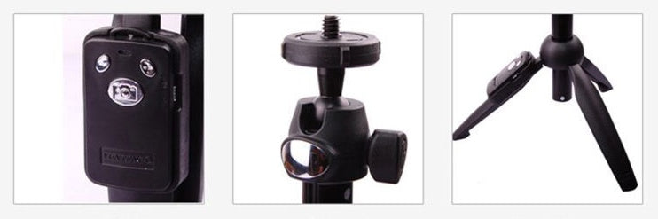HKM-618003 Portable Anti-Shake Tripod Selfie Stick for Mobile Phones, Compatible with iPhone Models