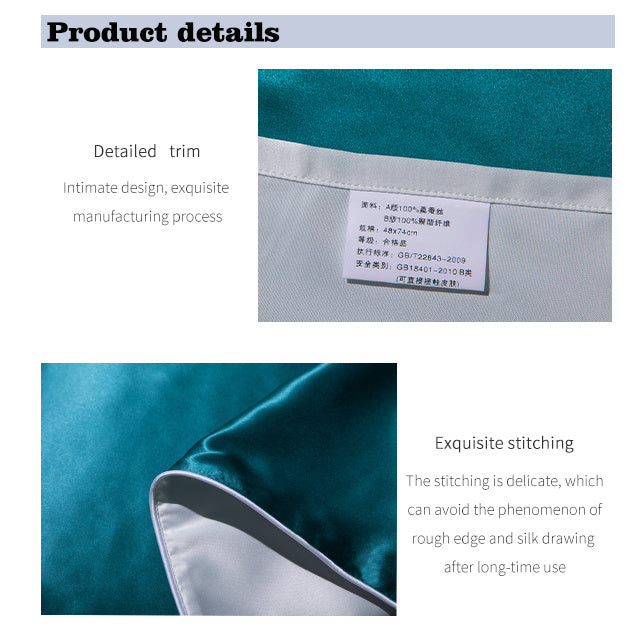 HKM-618067 Large Ice Silk Pillowcase – Anti-Static, Anti-Bacterial, Sustainable, Non-Toxic, Multicolor