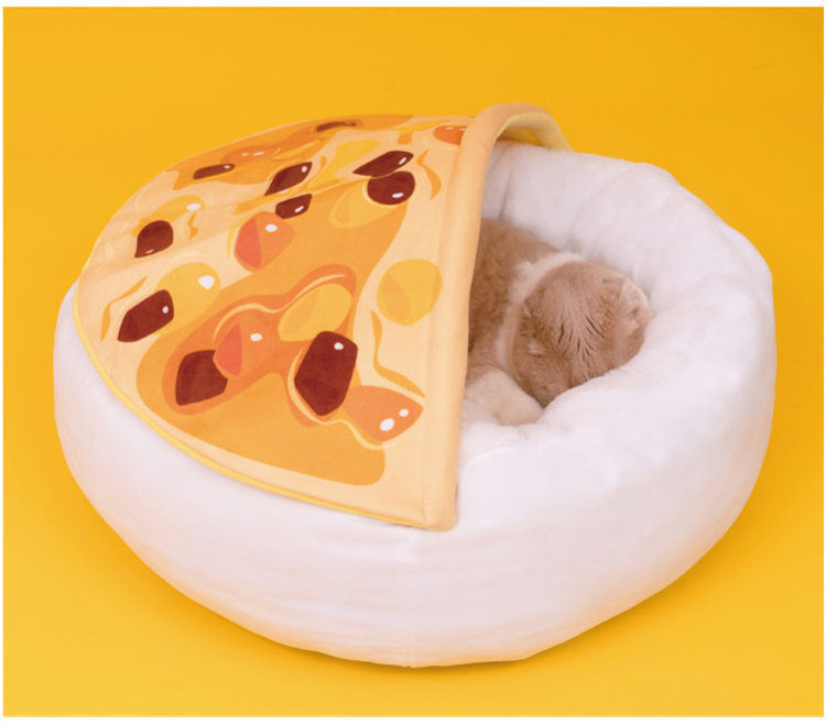 HKM-618131 Removable Pet Nest Mat with Soft Filling and Raised Rim for Comfort