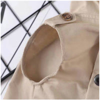 HKM-618515 Cozy Cotton Dog Sweater with Hood for Small Dogs in Khaki and Army Green