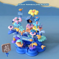 HKM-618515 DIY Ocean World Flower Building Block Toy Set for Creative Children Aged 5-13