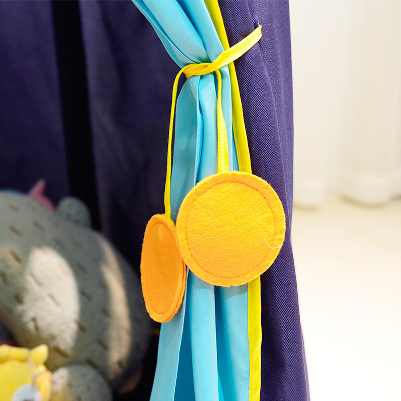 KTX-618899 Indoor Children's Play Tent House - Eco-Friendly Oxford Cloth Castle with Fiberglass Rod Support (110cm x 110cm x 150cm)