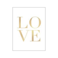 HKM-619091 Canvas Wall Art - Nordic Modern Design with Gold Foil Beach Theme, Oil on Canvas, 0.5cm White Border