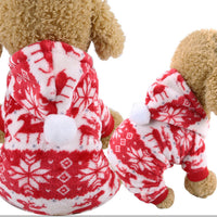 HKM-619091 Hooded Cotton Padded Sweater for Pets - Ideal for Christmas Celebrations