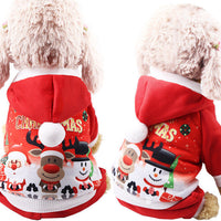 HKM-619091 Hooded Cotton Padded Sweater for Pets - Ideal for Christmas Celebrations