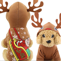 HKM-619091 Hooded Cotton Padded Sweater for Pets - Ideal for Christmas Celebrations