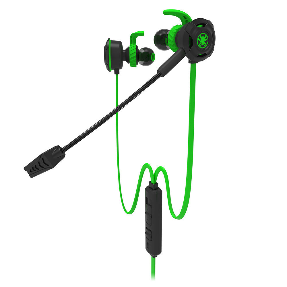 HKM-619155 In-Ear Gaming Headset with Microphone and Enhanced Sound Quality for E-Sports and Music