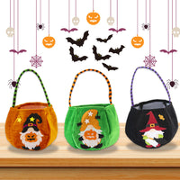 HKM-619219 Cartoon Forest Man Doll Halloween Candy Bag in Orange, Black, or Green - 22x18x0.5CM