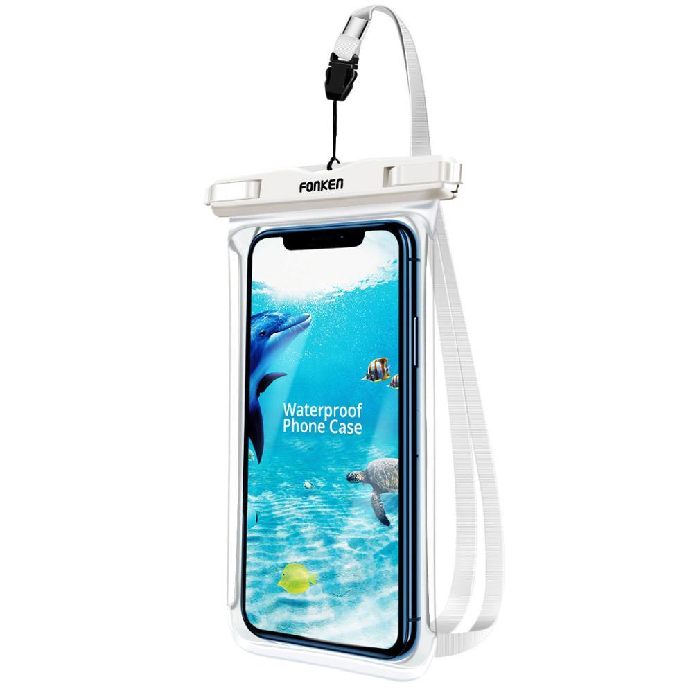 HKM-619347 Transparent Waterproof Diving Bag for Mobile Phones - Touch Screen Friendly Design