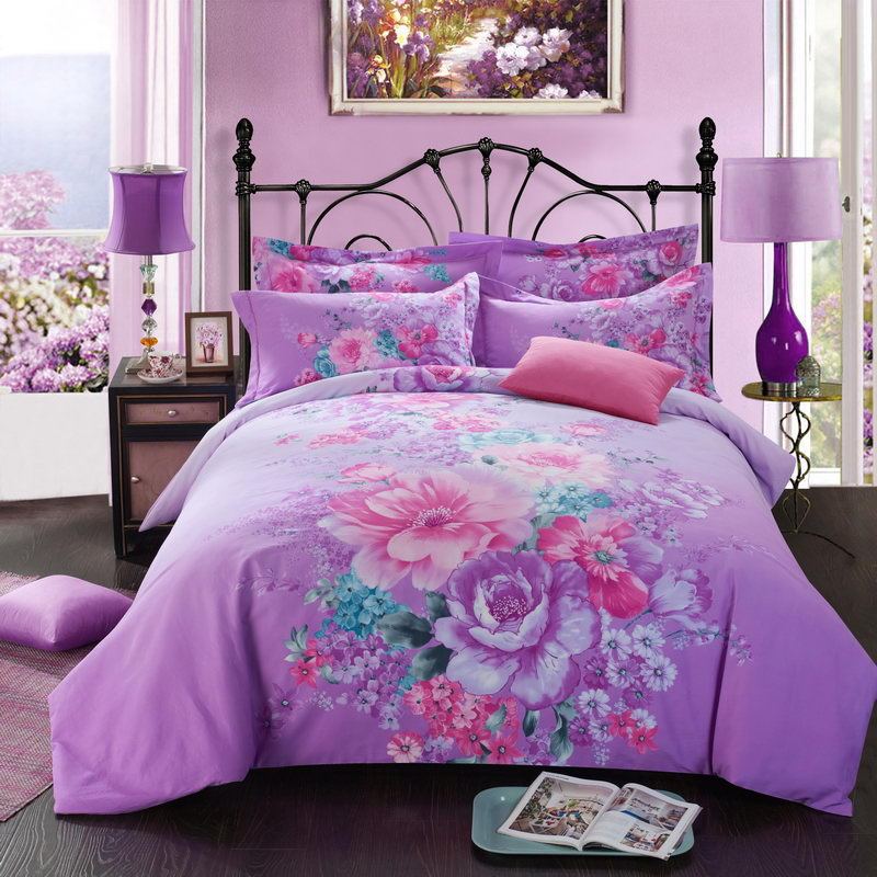 HKM-619411 Pure Cotton Four-Piece Bedding Set - Soft Sanding Fabric, Quilt Cover 200x230cm, Includes Pillowcases and Sheet
