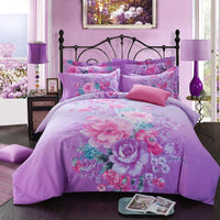 HKM-619411 Pure Cotton Four-Piece Bedding Set - Soft Sanding Fabric, Quilt Cover 200x230cm, Includes Pillowcases and Sheet