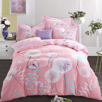 HKM-619411 Pure Cotton Four-Piece Bedding Set - Soft Sanding Fabric, Quilt Cover 200x230cm, Includes Pillowcases and Sheet