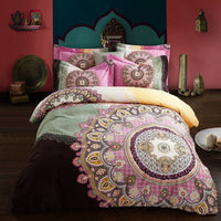 HKM-619411 Pure Cotton Four-Piece Bedding Set - Soft Sanding Fabric, Quilt Cover 200x230cm, Includes Pillowcases and Sheet