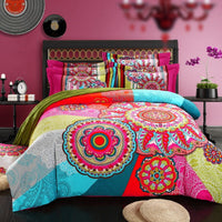 HKM-619411 Pure Cotton Four-Piece Bedding Set - Soft Sanding Fabric, Quilt Cover 200x230cm, Includes Pillowcases and Sheet