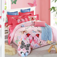 HKM-619411 Pure Cotton Four-Piece Bedding Set - Soft Sanding Fabric, Quilt Cover 200x230cm, Includes Pillowcases and Sheet