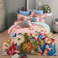 HKM-619411 Pure Cotton Four-Piece Bedding Set - Soft Sanding Fabric, Quilt Cover 200x230cm, Includes Pillowcases and Sheet