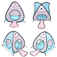 HKM-619603 Foldable Cat Tent and Fish Tunnel Play Set for Pets