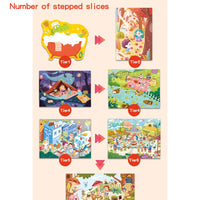 HKM-619667 Early Education Cartoon Jigsaw Puzzle Set for Ages 2-4 - 50+ Pieces, Fun Learning Activity
