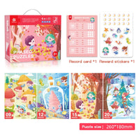 HKM-619667 Early Education Cartoon Jigsaw Puzzle Set for Ages 2-4 - 50+ Pieces, Fun Learning Activity