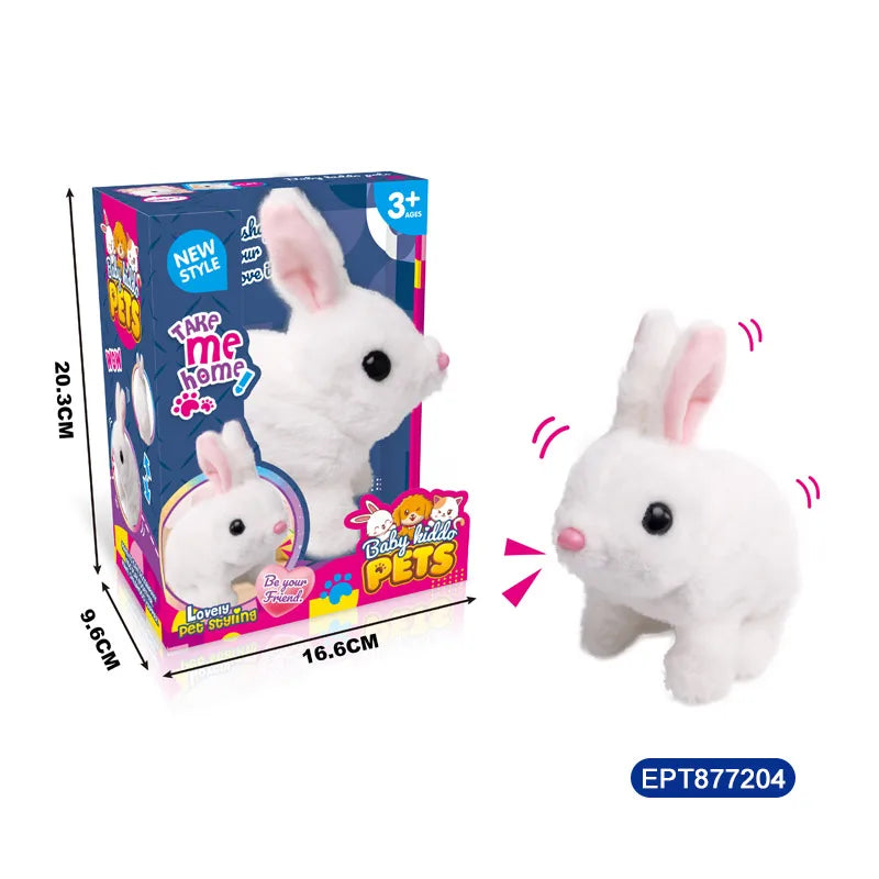 Electronic Plush Dog Toy with Sound for Children 5-7 Years - Battery Operated, Soft Plush Material