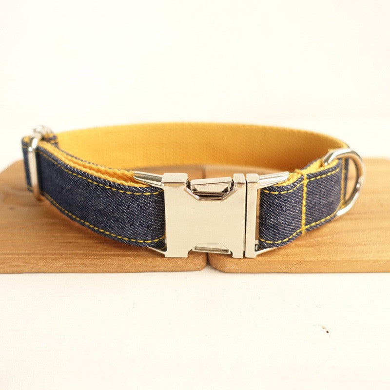 HKM-619795 MUTTCO pet collar bow tie traction set