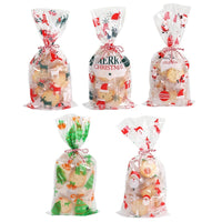 HKM-619859 Christmas Gift Candy Bags - OPP Plastic, Double Layer, 13x27cm