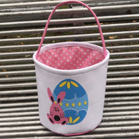 HKM-619923 Easter Bunny Plush Basket Decor for Kids - Ideal for Home Decoration and Craft Gift