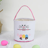 HKM-619923 Easter Bunny Plush Basket Decor for Kids - Ideal for Home Decoration and Craft Gift