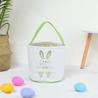 HKM-619923 Easter Bunny Plush Basket Decor for Kids - Ideal for Home Decoration and Craft Gift