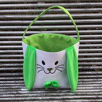 HKM-619923 Easter Bunny Plush Basket Decor for Kids - Ideal for Home Decoration and Craft Gift