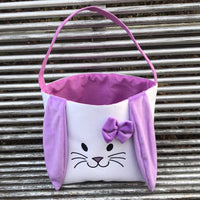 HKM-619923 Easter Bunny Plush Basket Decor for Kids - Ideal for Home Decoration and Craft Gift