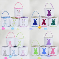 HKM-619923 Easter Bunny Plush Basket Decor for Kids - Ideal for Home Decoration and Craft Gift