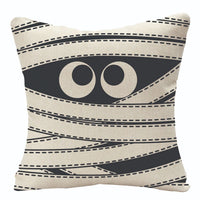 HKM-619923 Halloween-Themed Linen Print Pillowcase in Various Designs