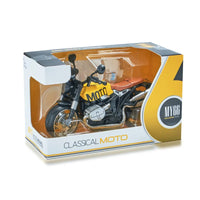 HKM-620051 1:12 Scale Die Cast Musical Pull Back Motorcycle with Gearbox and Light for Ages 5-7