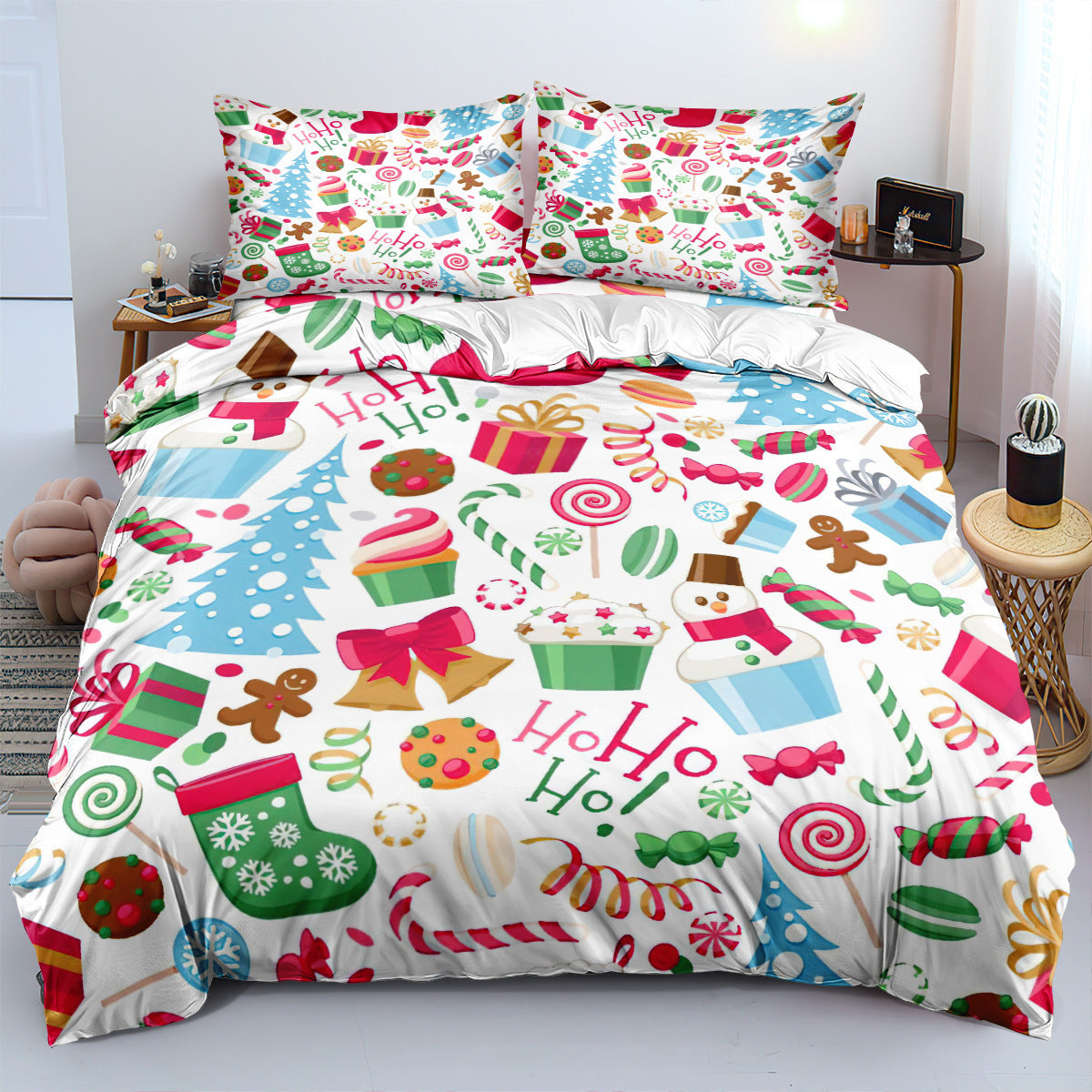 HKM-620243 Cartoon Anime Velvet Bedding Set - Available in Various Sizes