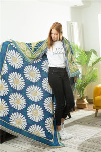 HKM-620307 Nordic Style Decorative Blanket with Artistic Tapestry - Multiple Designs Available (90x90cm to 90x210cm)