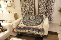 HKM-620307 Nordic Style Decorative Blanket with Artistic Tapestry - Multiple Designs Available (90x90cm to 90x210cm)