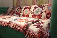 HKM-620307 Nordic Style Decorative Blanket with Artistic Tapestry - Multiple Designs Available (90x90cm to 90x210cm)