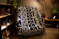 HKM-620307 Nordic Style Decorative Blanket with Artistic Tapestry - Multiple Designs Available (90x90cm to 90x210cm)