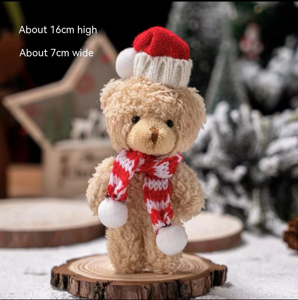 HKM-620371 Charming Floral Accessories Pendant with Brown and White Bear Designs