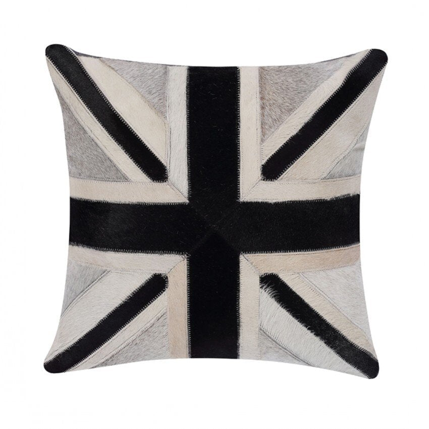 HKM-620371 Cowhide Memory Foam Cushion Pillow for Home, Car, and Office Use