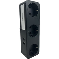 HKM-620435 Black Electrical Socket - Versatile Outlet for Home and Office Use