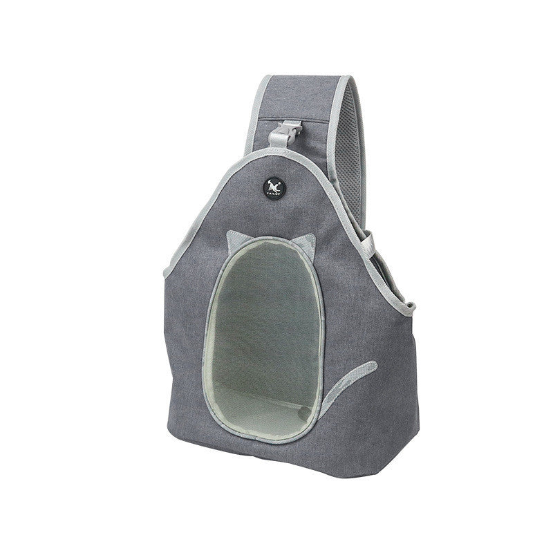 HKM-620435 Folding Leather Pet Chest Backpack for Small to Medium Pets - Multiple Colors Available