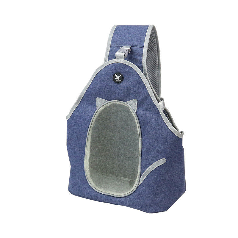 HKM-620435 Folding Leather Pet Chest Backpack for Small to Medium Pets - Multiple Colors Available