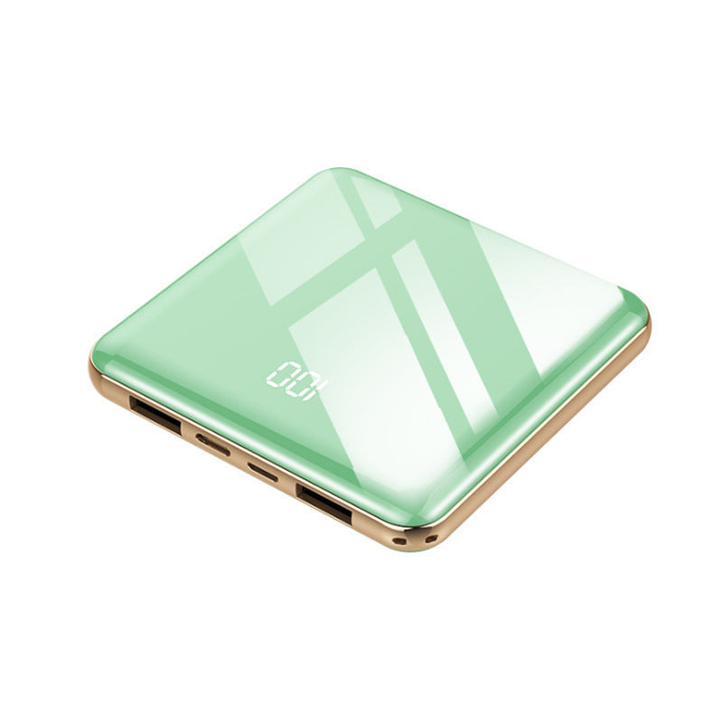 HKM-620499 Mini Full Screen Power Bank - 10000mAh, 8000mAh, 5000mAh Capacity, Lightweight Plastic Design, Multiple Colors Available