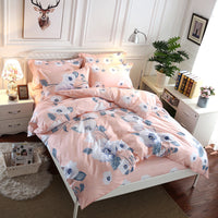 HKM-620563 Four-Piece Personalized Home Textile Bedding Set - Aloe Cotton and Polyester, Simple Designs