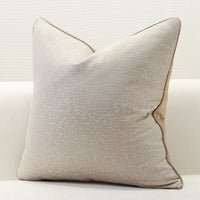 HKM-620563 Modern Minimalist Pillowcase in Dark Grey and Cloudy Beige, 45x45CM