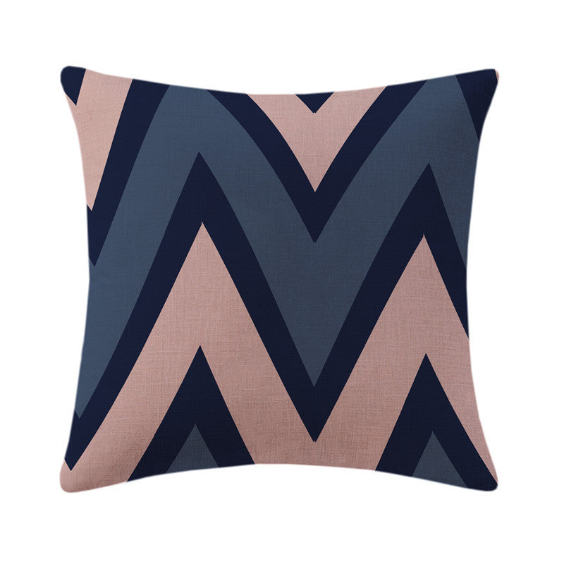 KTX-620627 Cotton and Linen English Letter Pillow - 45cm x 45cm, Multiple Colors Available